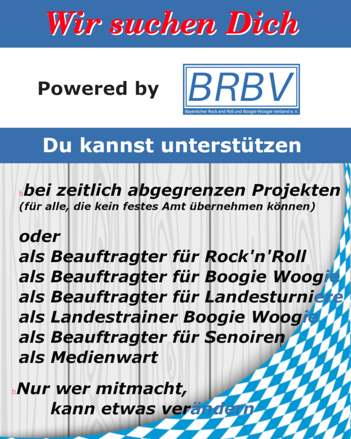Das Team sucht Verstärung